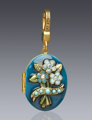 December Birthstone Locket Charm