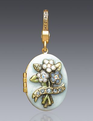 March Birthstone Locket Charm