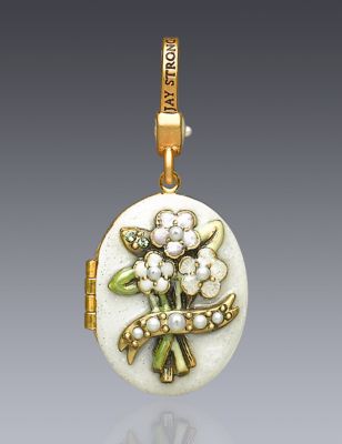 June Birthstone Locket Charm