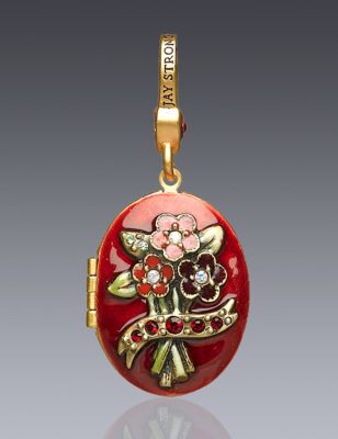January Birthstone Locket Charm