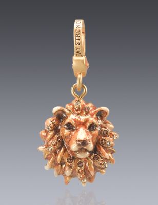 Bartholomew Lion Head Charm - Natural