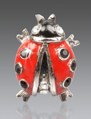 Caroline Ladybug Tack Pin - Siam