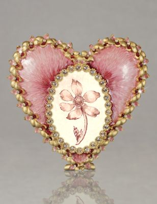 Dominique Enamel Heart Frame - Azalea