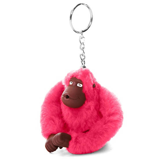 Sven Monkey Keychain,Vibrant Pink,large