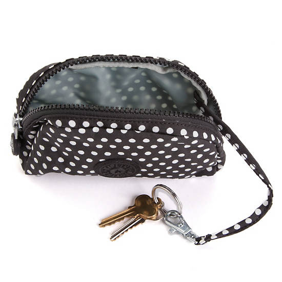 Trix Mini Pouch,White Dot,large