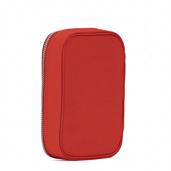 100 Pens Case,Red Rust,large