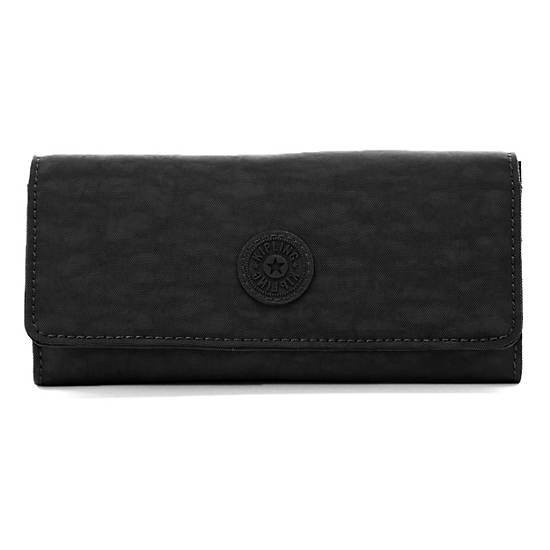 Lakeisha Slim Organizer Wallet,Black,large