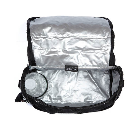 Kichirou Lunch Bag,Black,large
