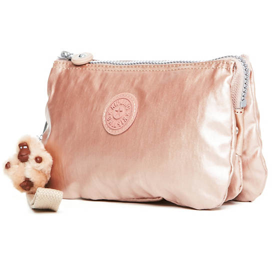 Creativity XL Metallic Pouch,Rose Gold,large