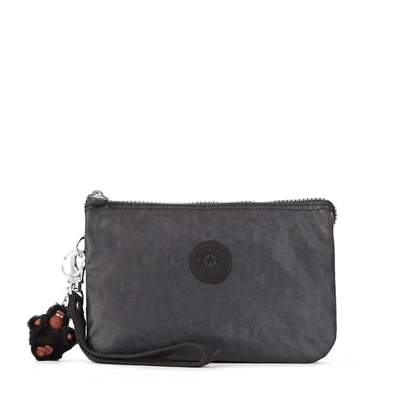CREATIVITY XL COATED POUCH,Lacquer Black,large
