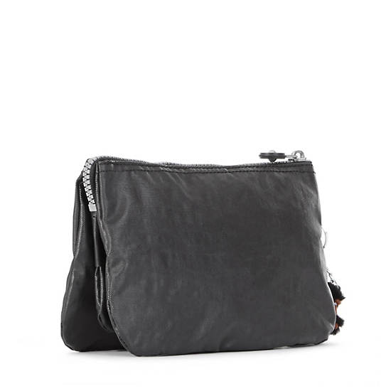 CREATIVITY XL COATED POUCH,Lacquer Black,large