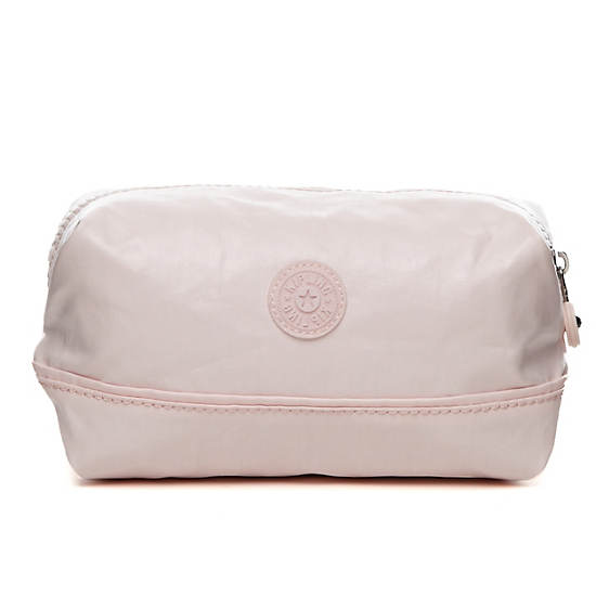 Marna Pouch,Pearlized Sweet Pink,large