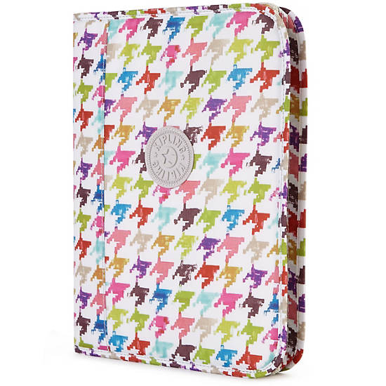 Ginny Printed Binder Cover,Houndstooth Multi,large