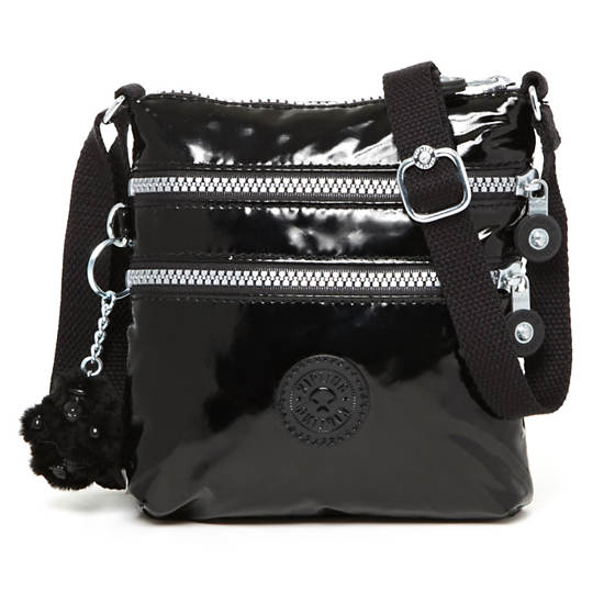 Alvar XS Crossbody Mini Bag,Black Patent,large