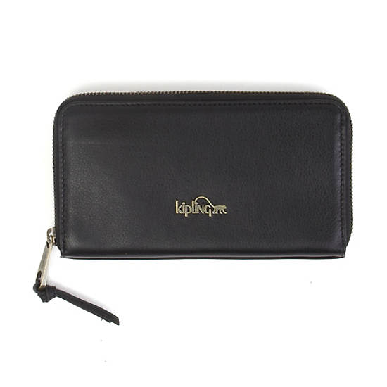 Alvis Leather Wallet,Black,large