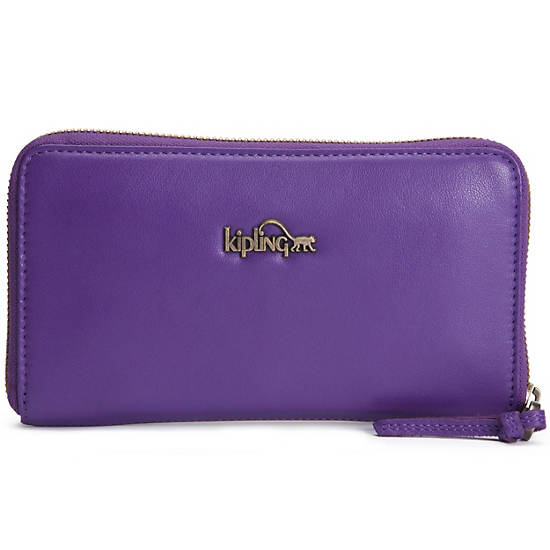 Alvis Leather Wallet,Imperial Purple,large
