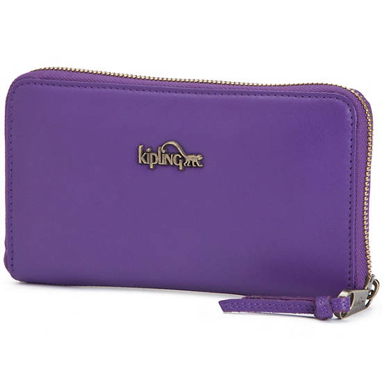 Alvis Leather Wallet,Imperial Purple,large
