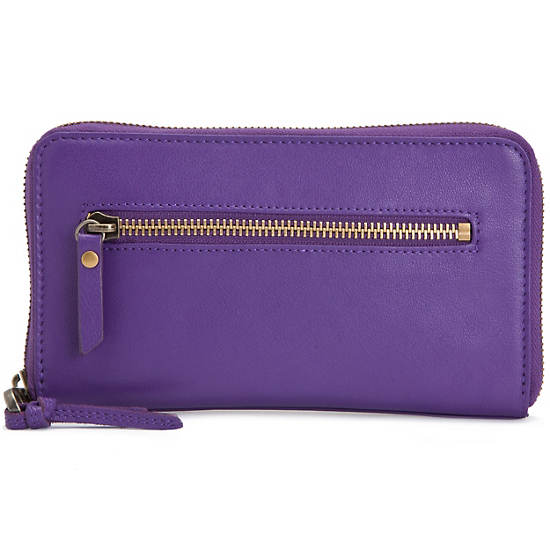 Alvis Leather Wallet,Imperial Purple,large