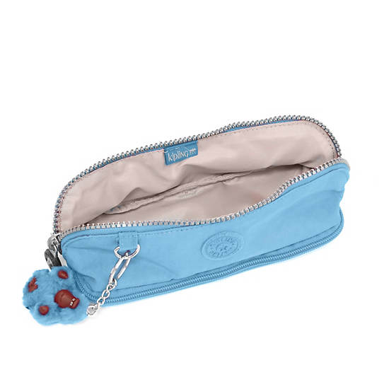 Kent Zip Pencil Pouch,Blue Grey,large