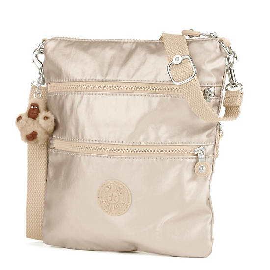 Rizzi Metallic Convertible Mini Bag,Sparkly Gold,large