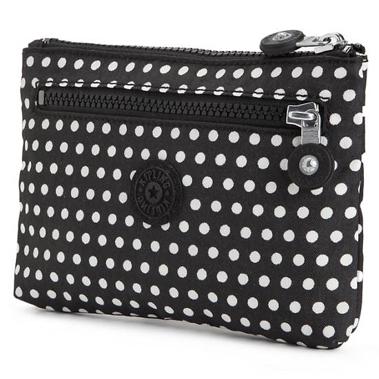 Kuji Print Pouch,White Dot,large