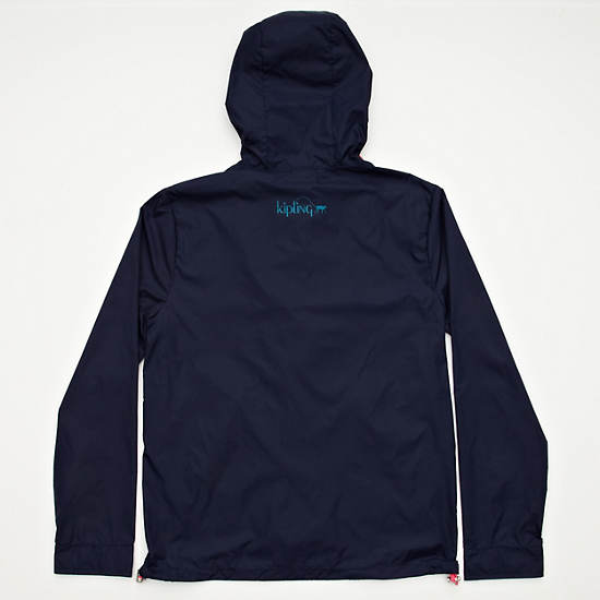 FOLDABLE RAIN JACKET LARGE,Blue Skies,large