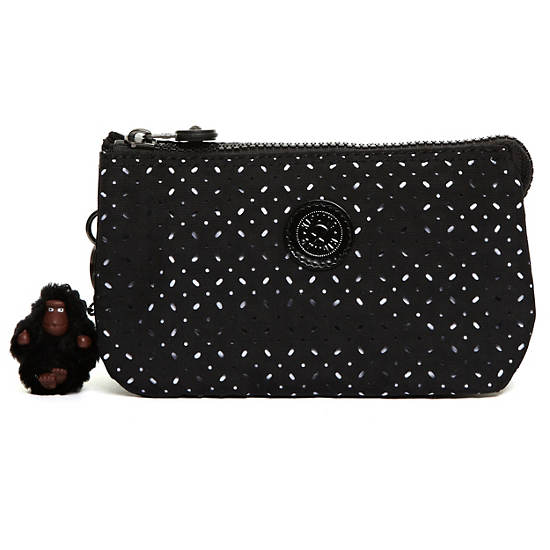 Creativity Large Pouch,Black Eyelet,large
