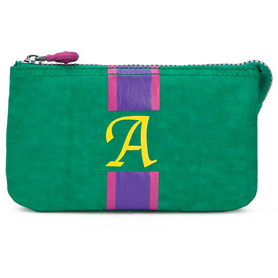 Creativity Large Pouch With Initial,Cactus Multi,large