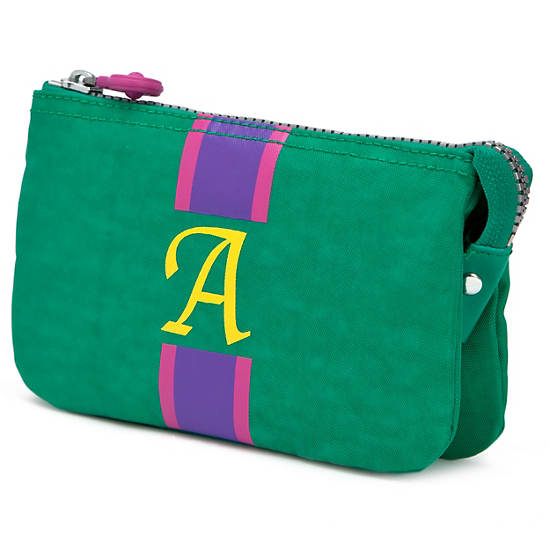 Creativity Large Pouch With Initial,Cactus Multi,large