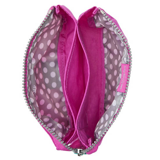 Creativity Large Pouch With Initial,Pink Orchid Multi,large