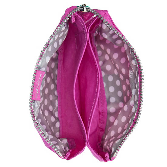 Creativity Large Pouch With Initial,Orchid Stripe,large