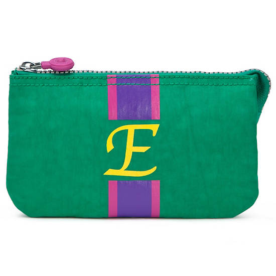 Creativity Large Pouch With Initial,Cactus Multi,large