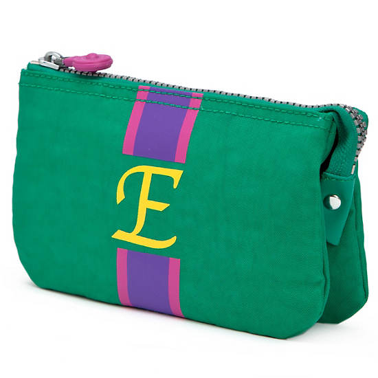Creativity Large Pouch With Initial,Cactus Multi,large
