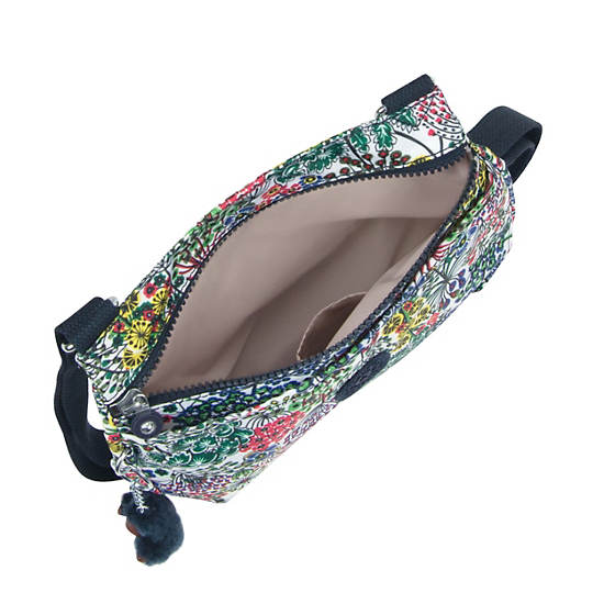 Emmylou Printed Crossbody Bag,Little Flower,large