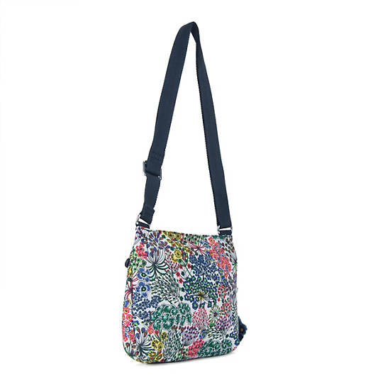 Emmylou Printed Crossbody Bag,Little Flower,large