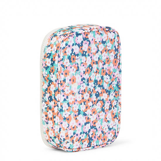 100 Pens Printed Case,Meadow Flower Pink,large