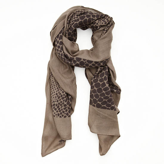 Scarf,Beige Snake,large