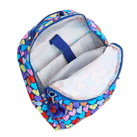 Seoul Large Printed Laptop Backpack,Festive Beauty Blue,large