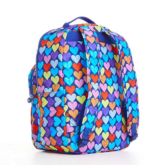 Seoul Large Printed Laptop Backpack,Festive Beauty Blue,large