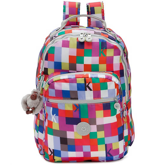 Seoul Large Printed Laptop Backpack,K Squared Pink,large