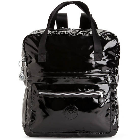 Salee Backpack,Black Patent,large
