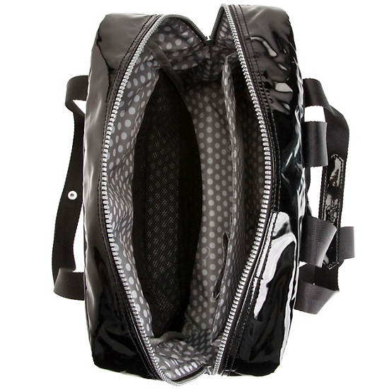 Salee Backpack,Black Patent,large
