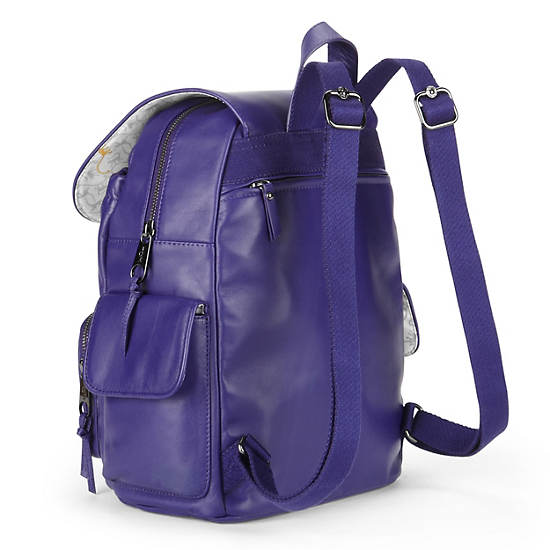 CITY PACK LEATHER BACKPACK,Blue Skies,large