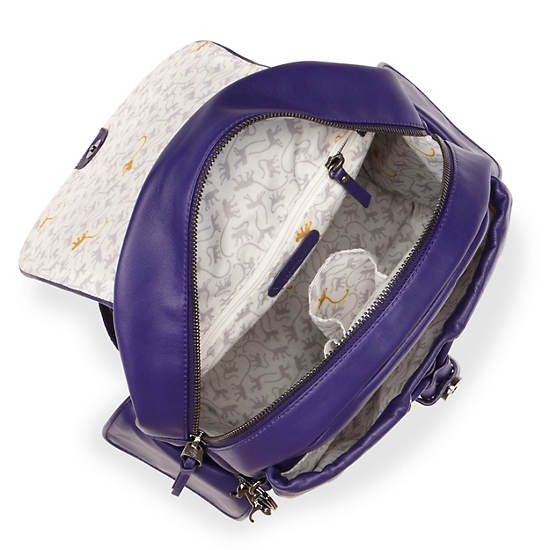CITY PACK LEATHER BACKPACK,Blue Skies,large