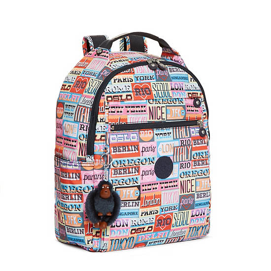 Micah Printed Medium Laptop Backpack,Hello Weekend,large