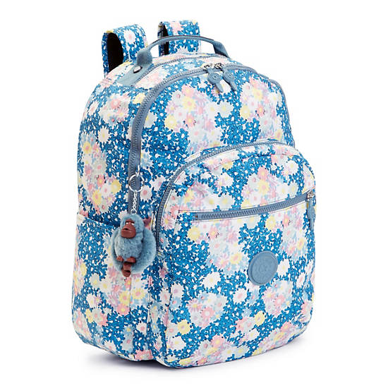 Seoul Large Printed Laptop Backpack,Make Happy,large