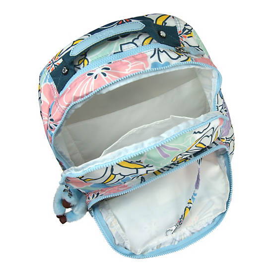 Seoul Large Printed Laptop Backpack,Hello Spring,large