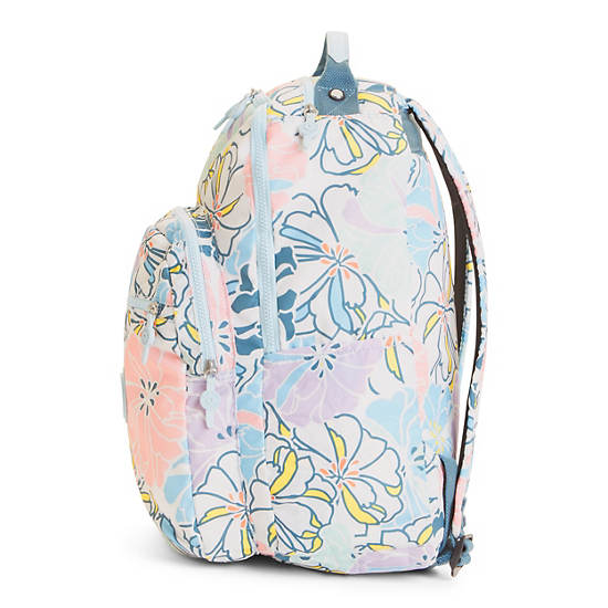 Seoul Large Printed Laptop Backpack,Hello Spring,large