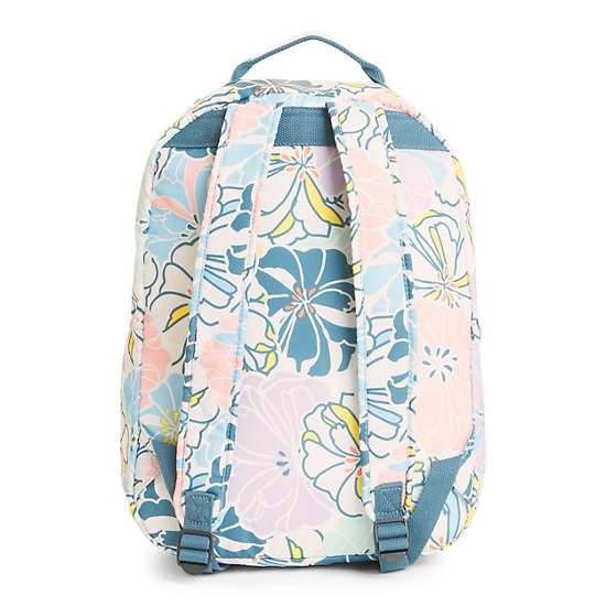 Seoul Large Printed Laptop Backpack,Hello Spring,large