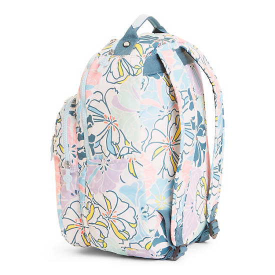 Seoul Large Printed Laptop Backpack,Hello Spring,large